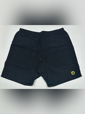NEW, Body Glove Mens Size Medium Black Nylon Shorts Adjustable Waist w/Pockets